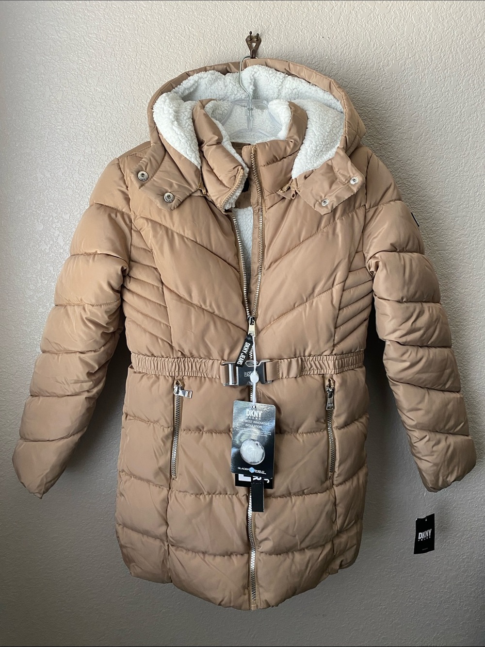 DKNY JACKET  DOWN TOFFEE  STYLE O3DJ037 YOUTH